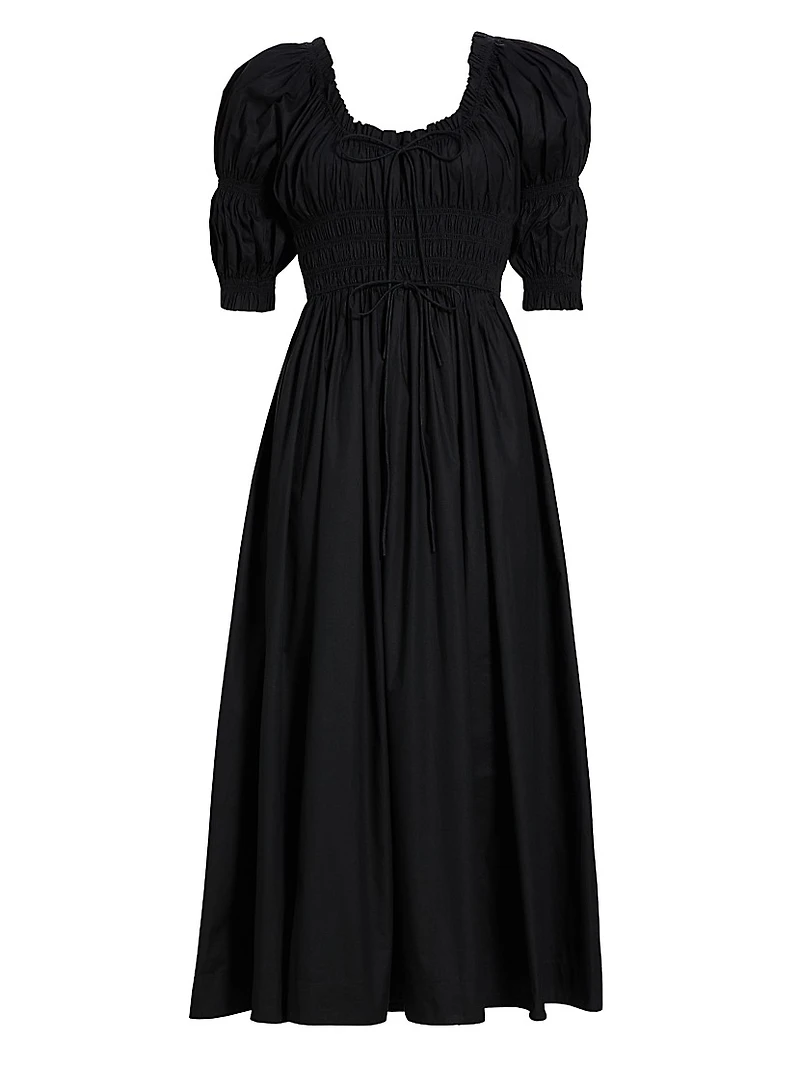 Ischia Puff-Sleeve Dress