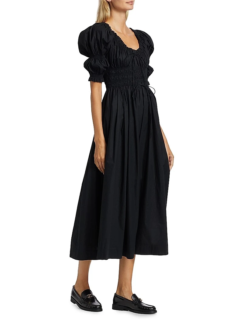 Ischia Puff-Sleeve Dress