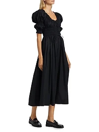 Ischia Puff-Sleeve Dress