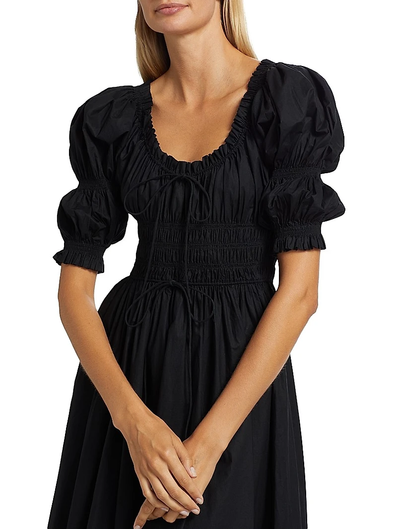 Ischia Puff-Sleeve Dress