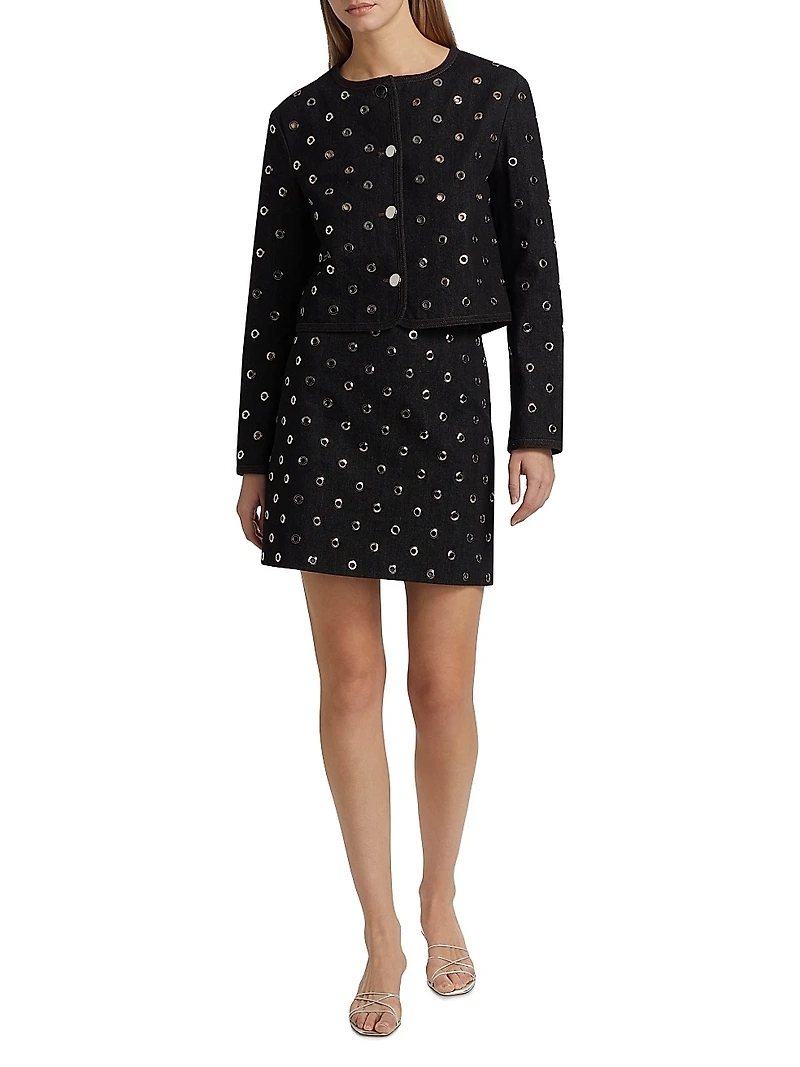 Blaire Grommet Miniskirt