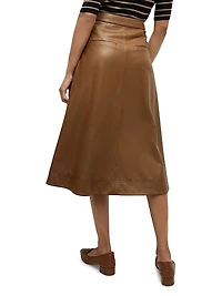 Louise Vegan Leather Skirt