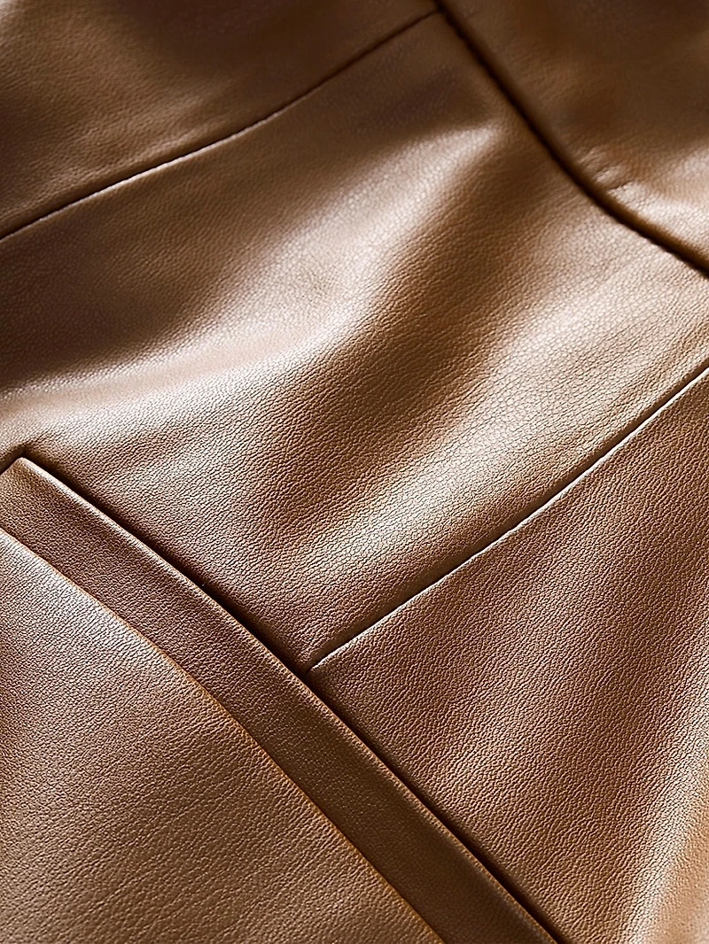 Louise Vegan Leather Skirt