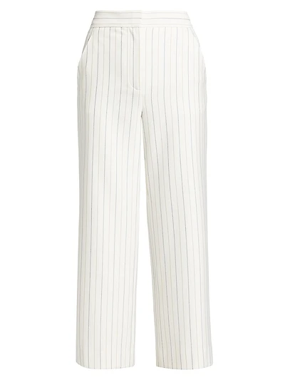 Brixton Pinstripe Straight-Leg Pants
