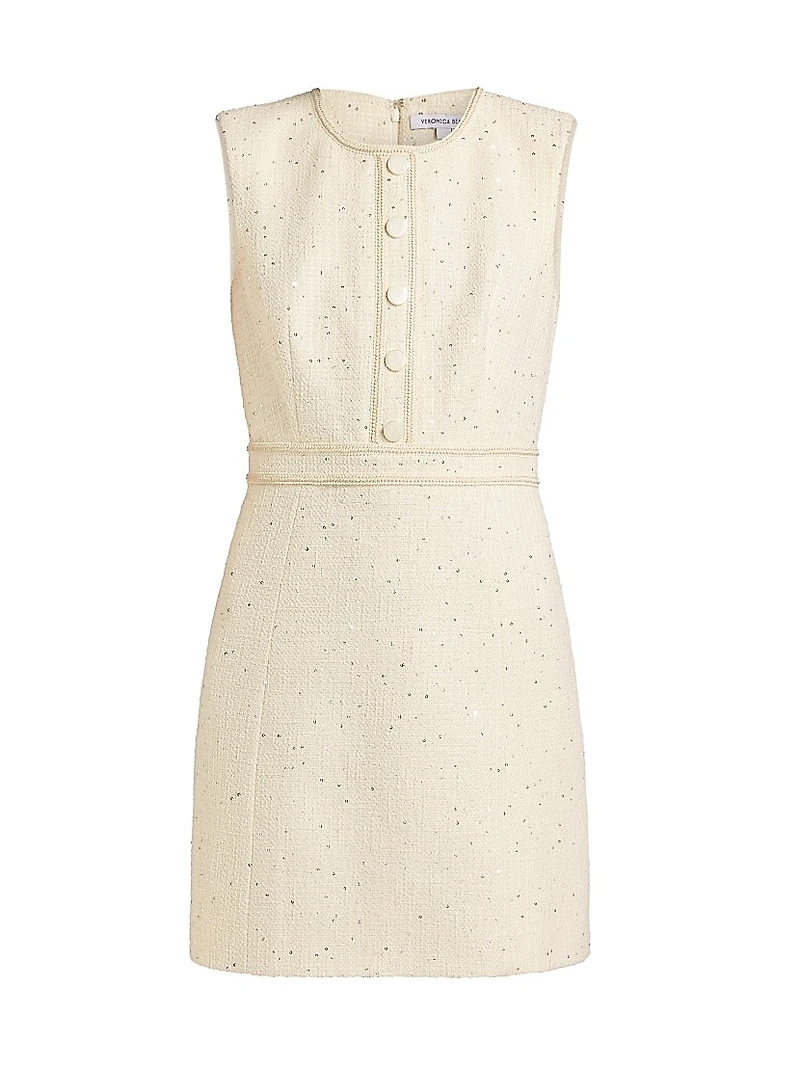 Julie Tweed Sheath Minidress