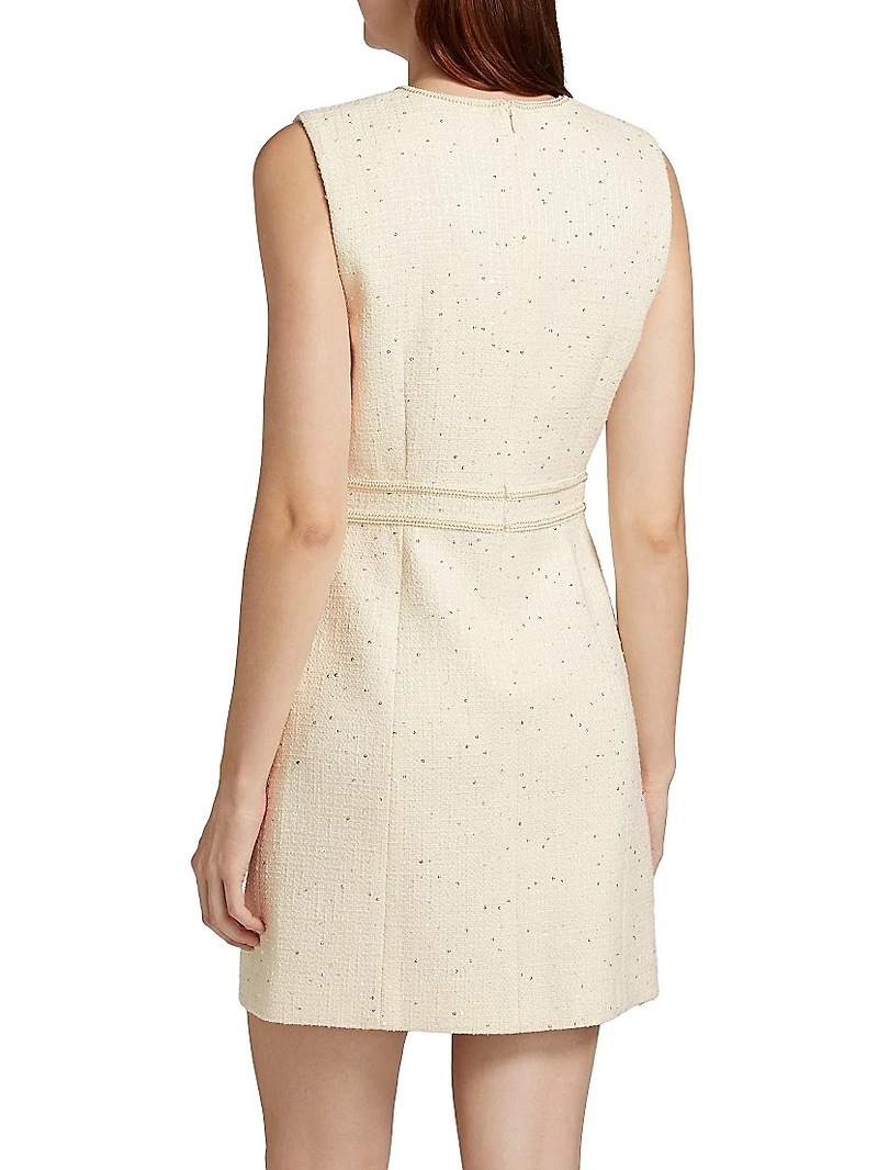 Julie Tweed Sheath Minidress