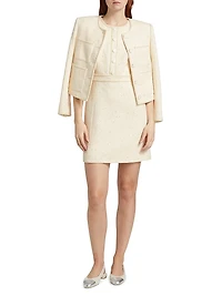 Julie Tweed Sheath Minidress
