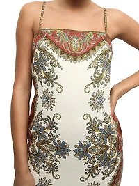 Petra Printed Slip Dress