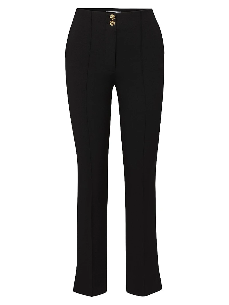 Kean Seamed Mid-Rise Pants