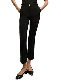Kean Seamed Mid-Rise Pants