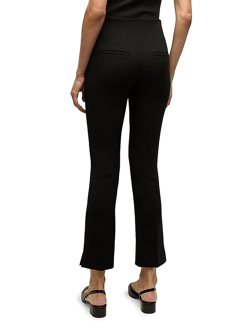 Kean Seamed Mid-Rise Pants
