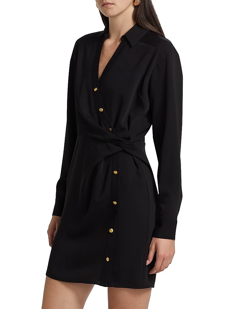 Wright Twist Mini-Shirtdress