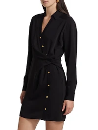 Wright Twist Mini-Shirtdress