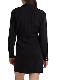 Wright Twist Mini-Shirtdress