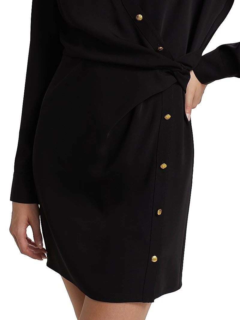 Wright Twist Mini-Shirtdress