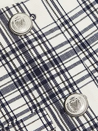 Tamara Plaid Cotton-Blend Vest