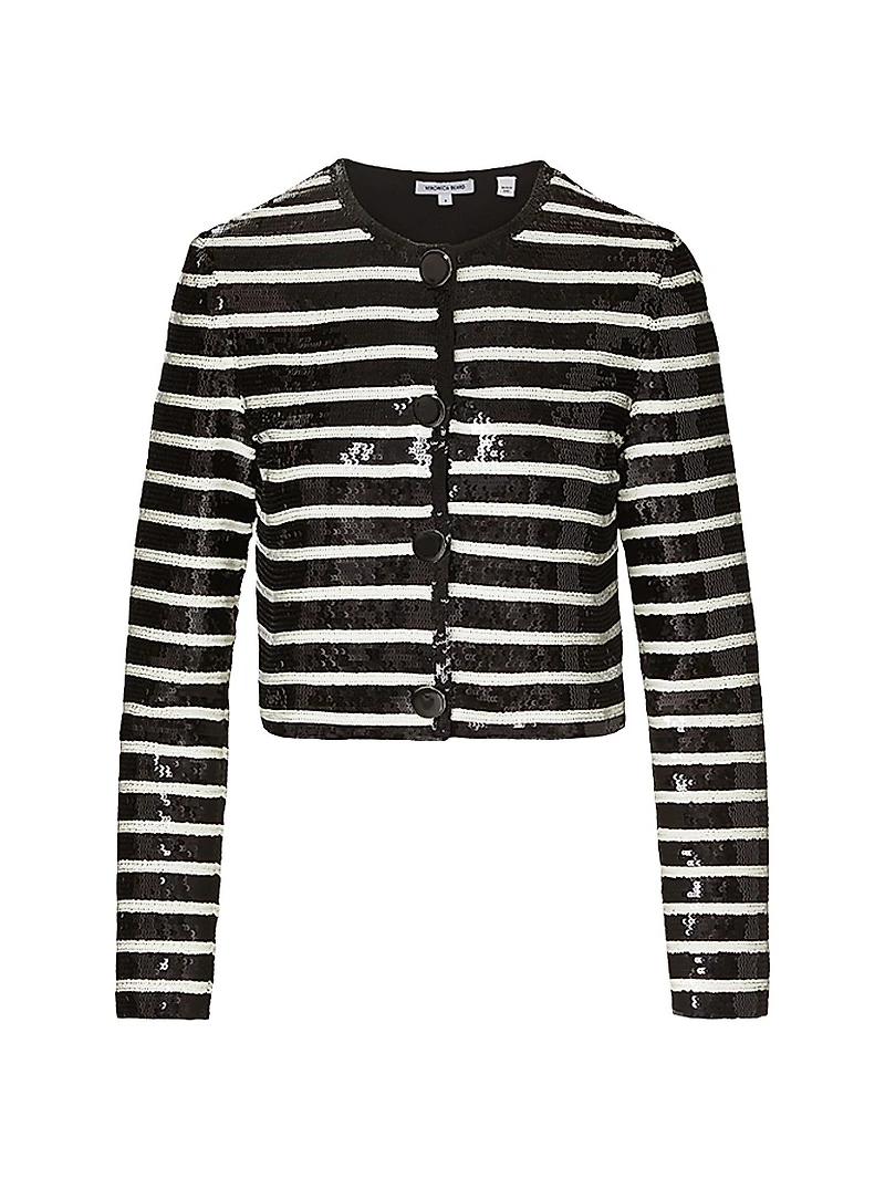 Mickey Sequined Striped Jacket