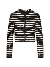 Mickey Sequined Striped Jacket