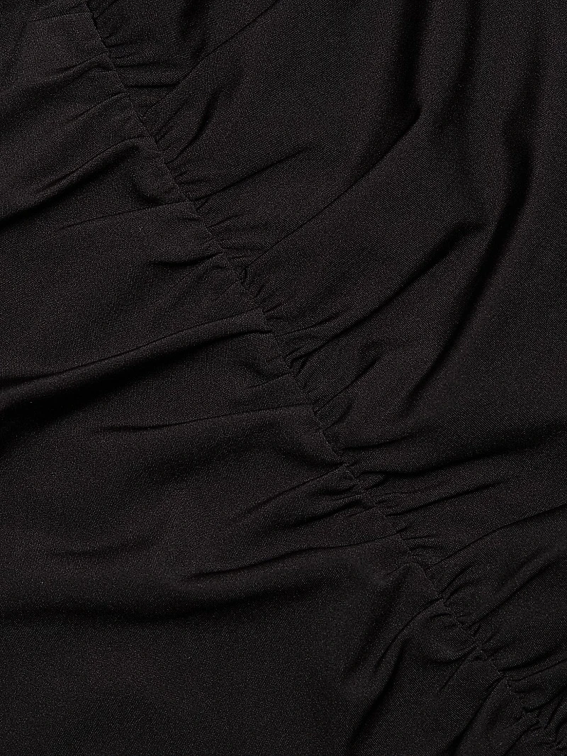 Ruched Long-Sleeve Top