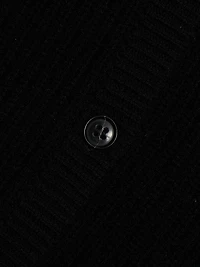 Shrunken Wool-Cashmere Cardigan