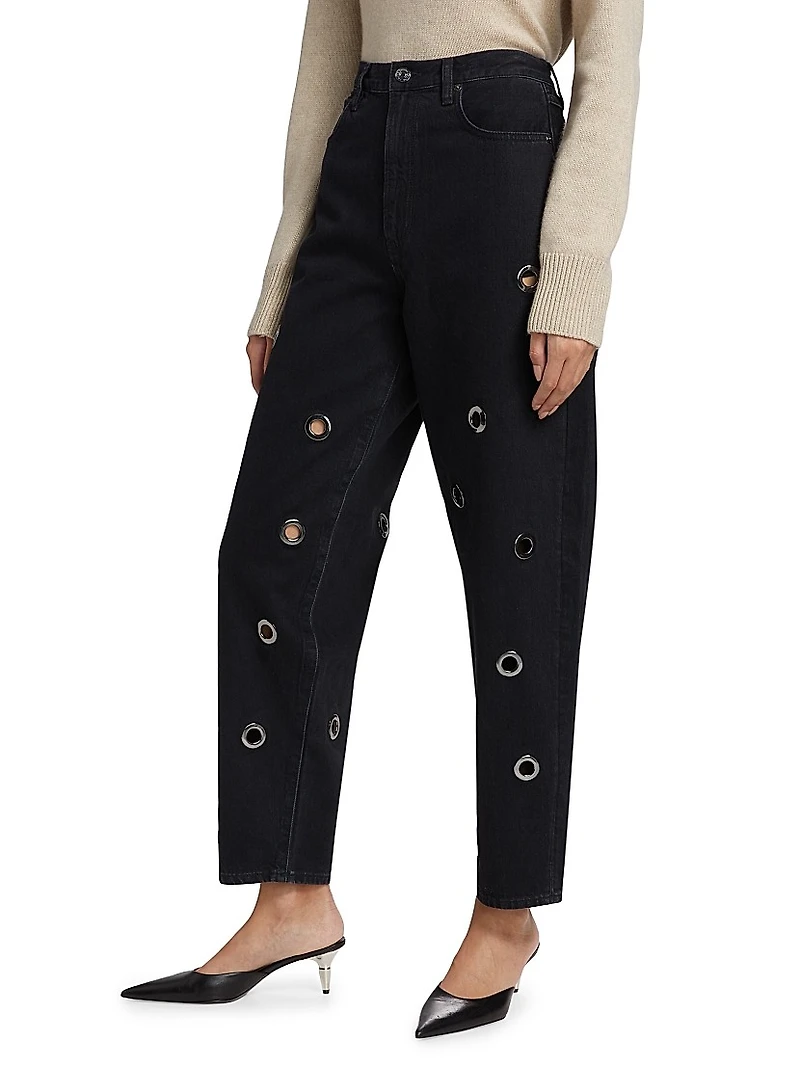 The Narrow Grommet Jeans