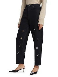 The Narrow Grommet Jeans