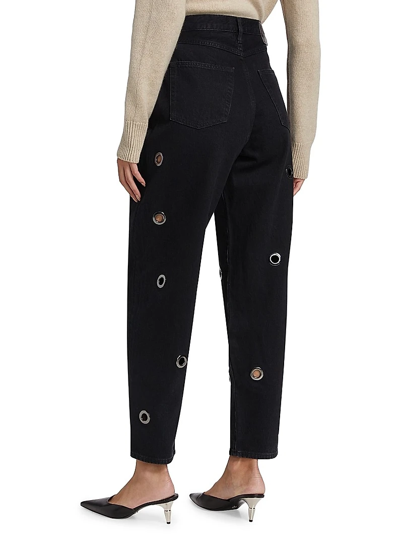 The Narrow Grommet Jeans