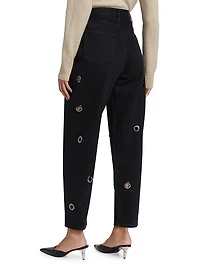 The Narrow Grommet Jeans