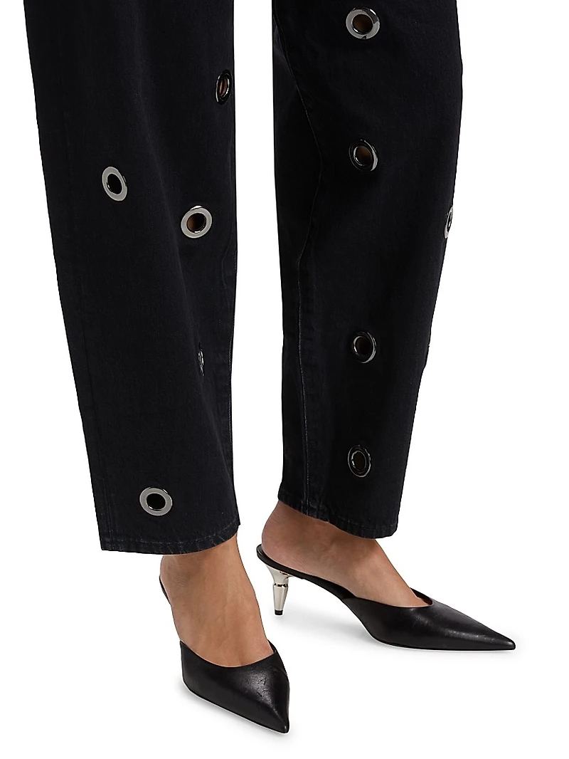 The Narrow Grommet Jeans