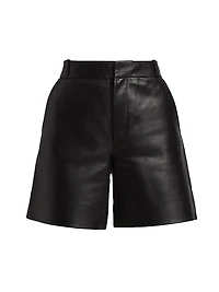 Leather Trouser Shorts