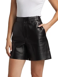 Leather Trouser Shorts