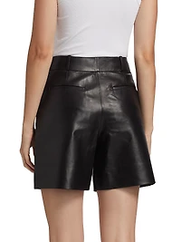 Leather Trouser Shorts