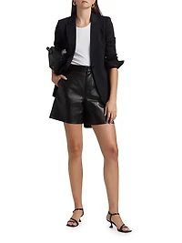 Leather Trouser Shorts