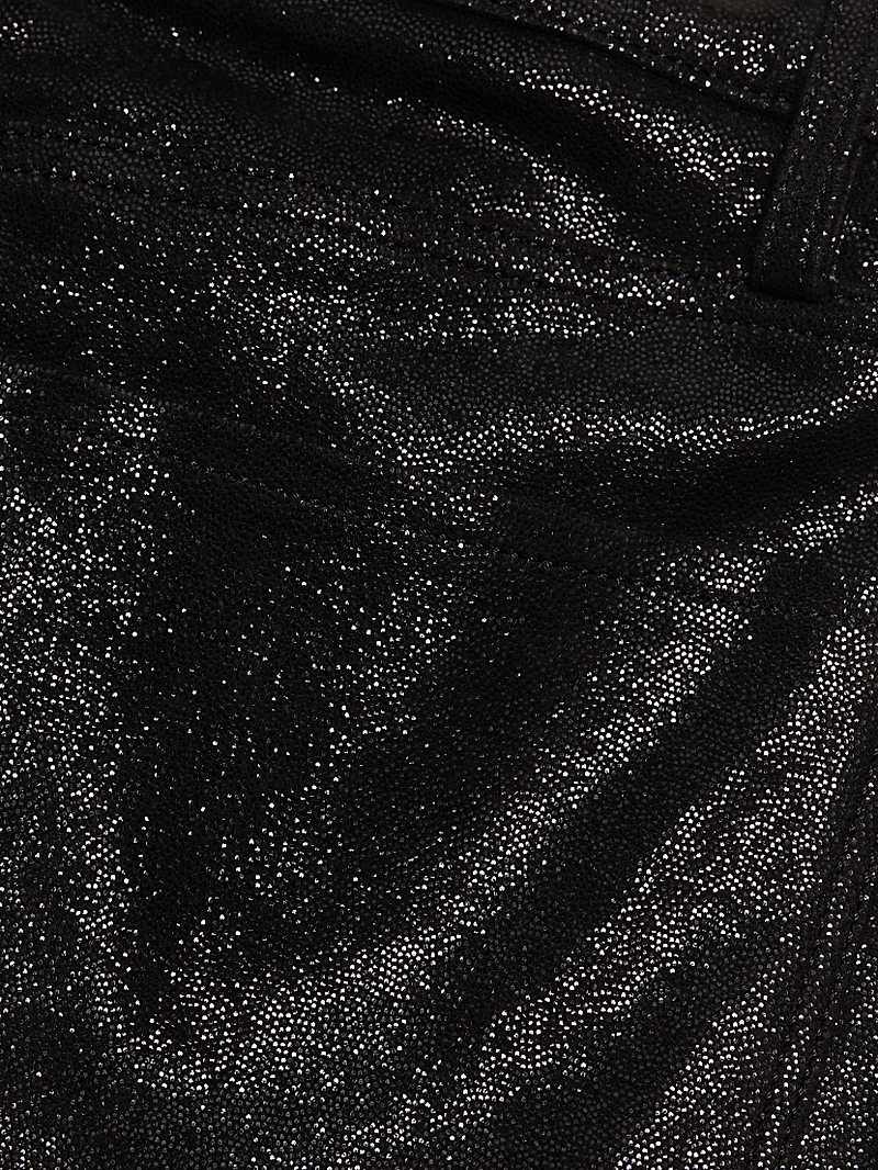 Le Crop Mini Boot Leather Pants