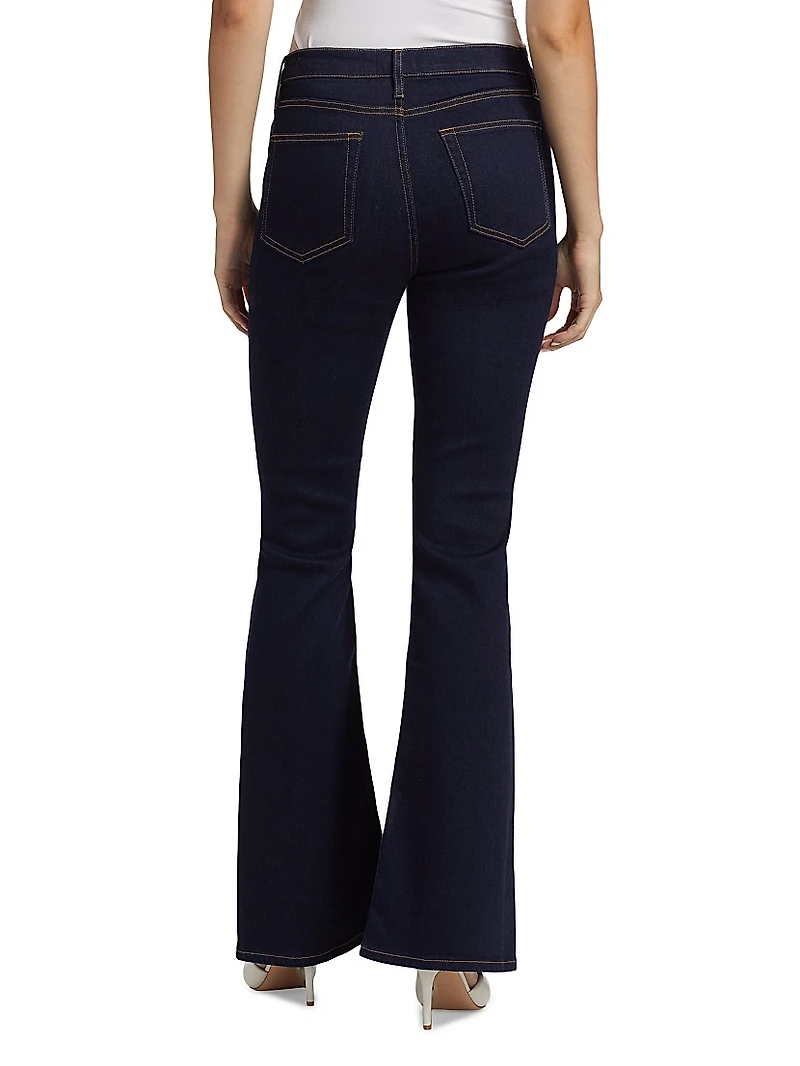 Le High Flare Mid-Rise Jeans