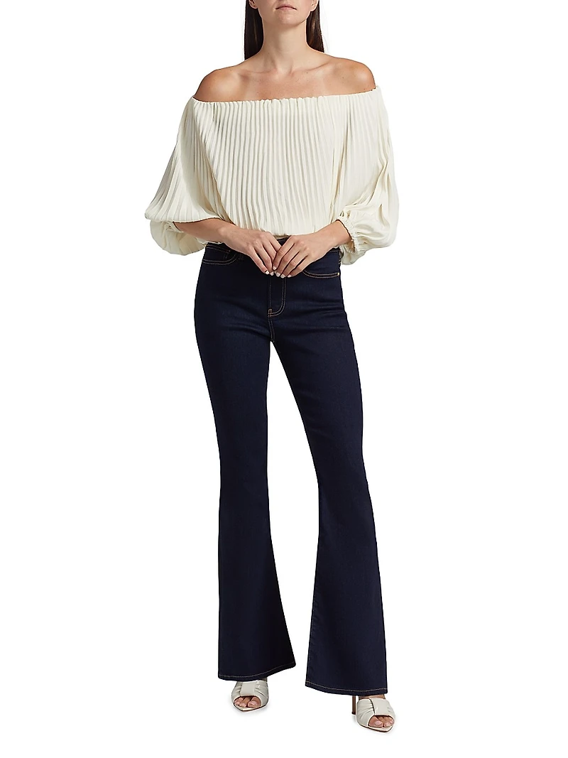 Le High Flare Mid-Rise Jeans
