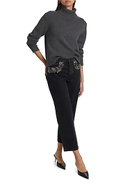 The Beaded Straight Jeans