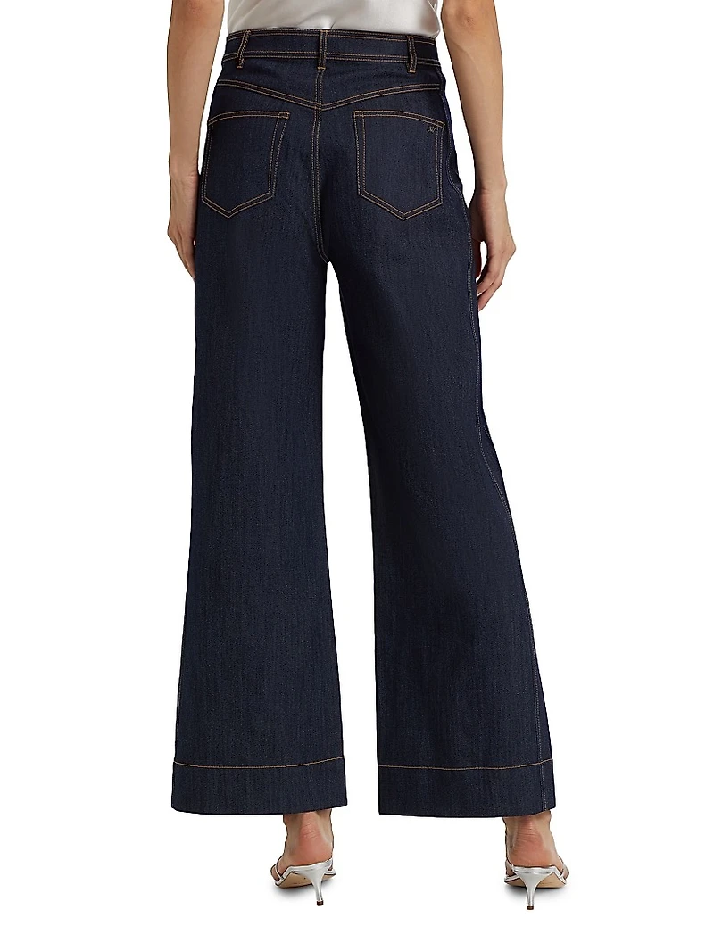 Betsy Stretch-Denim Flare Jeans