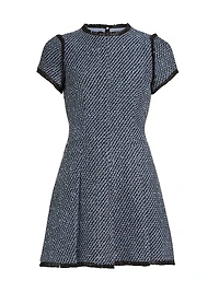 Nova Metallic Tweed Minidress