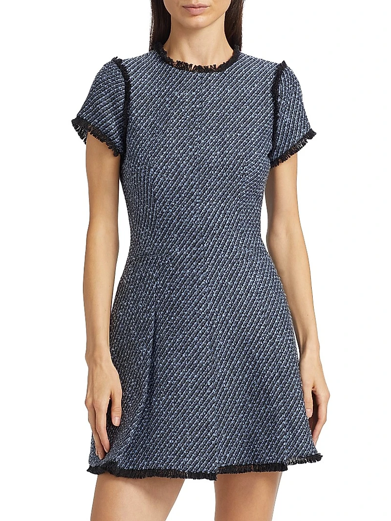 Nova Metallic Tweed Minidress