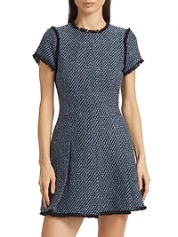 Nova Metallic Tweed Minidress