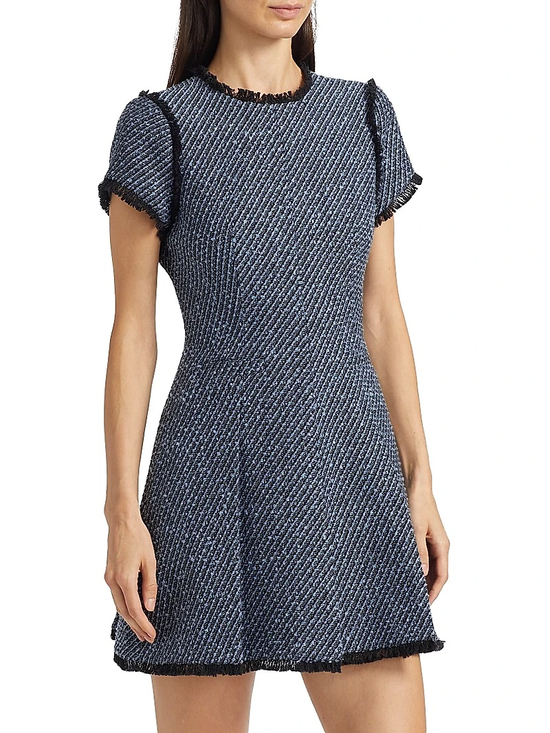 Nova Metallic Tweed Minidress