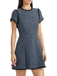 Nova Metallic Tweed Minidress
