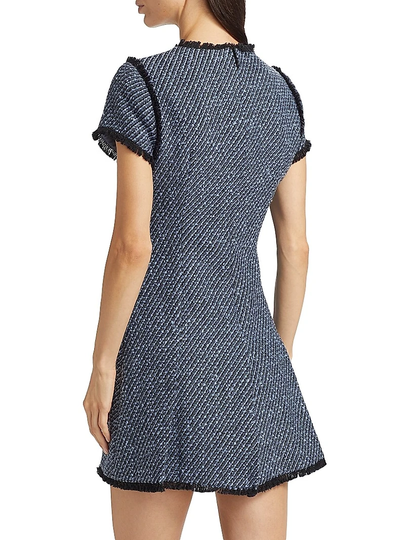 Nova Metallic Tweed Minidress