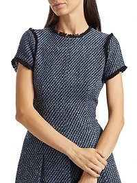 Nova Metallic Tweed Minidress