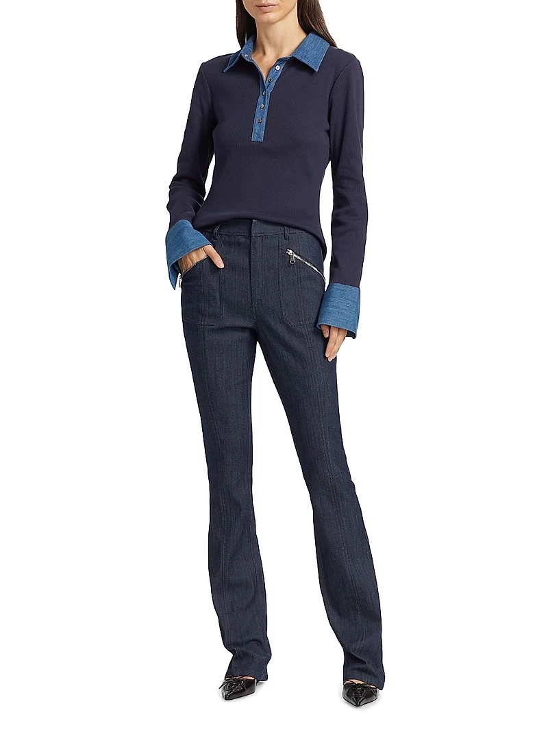 Celeste High-Waist Flare Pants