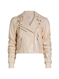 Evie Faux-Snakeskin Jacket