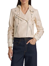 Evie Faux-Snakeskin Jacket