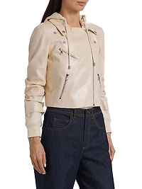 Evie Faux-Snakeskin Jacket