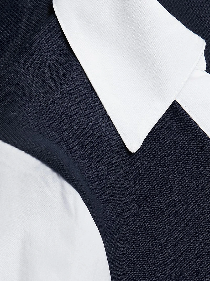 Colleen Poplin-Sleeve Top